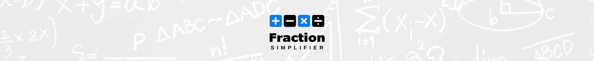 Fraction Simplifier Tool Banner